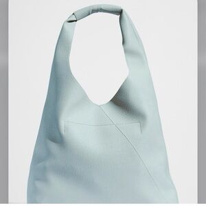 NEW - Banana Republic- Vegan Leather Slouchy Tote. Pale Blue. Gorgeous